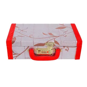 Kuber Industries Wooden 2 Rod Bangle Storage Box (Silver, Standard)
