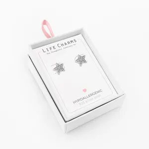 Life Charms Sparkly crystal stud earrings