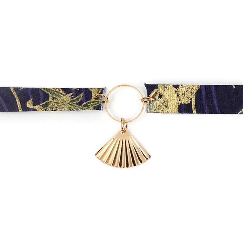 Lucky Sakura Flower Choker