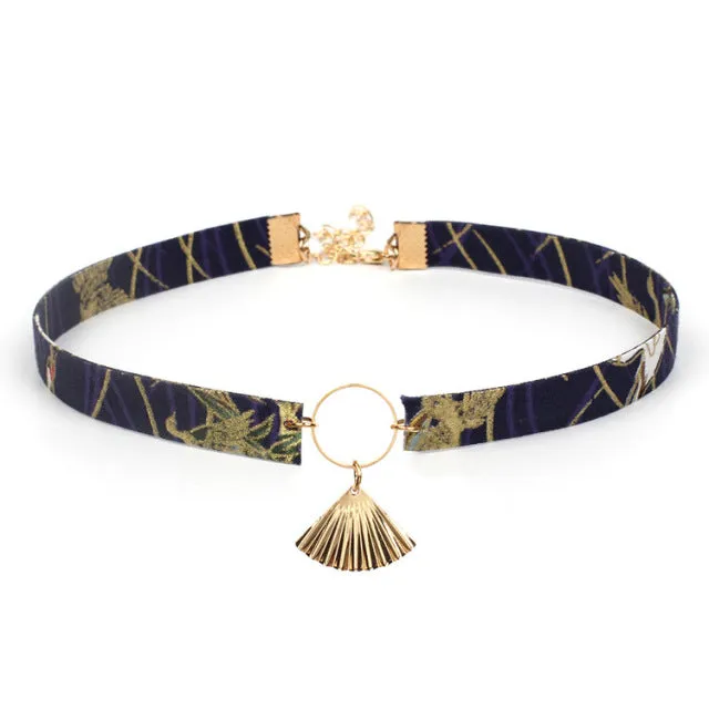 Lucky Sakura Flower Choker
