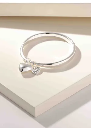 Merx - Heart Charm Bangle