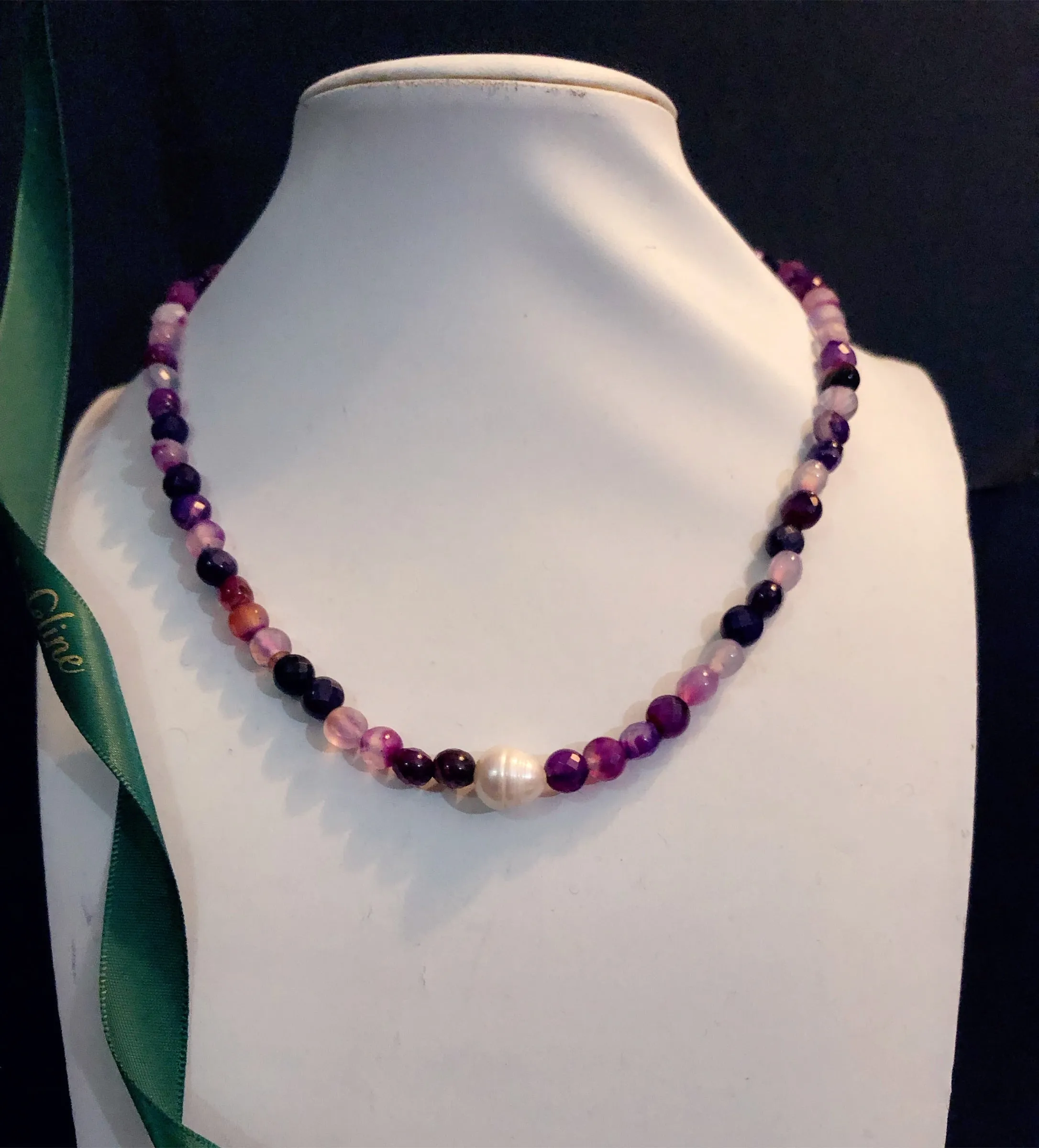 Michael D Agate   Pearl Necklace