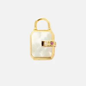 Mini Padlock, Mother of Pearl