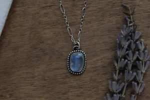 Moonbeam Necklace | Rainbow Moonstone