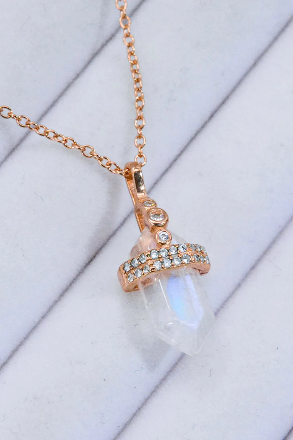 Moonstone Pendant Necklace