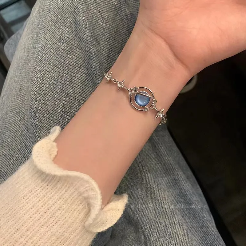 Moonstone Planet Bracelet