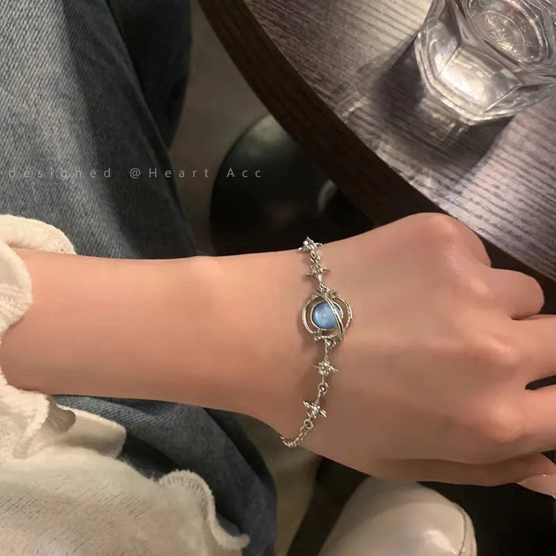 Moonstone Planet Bracelet