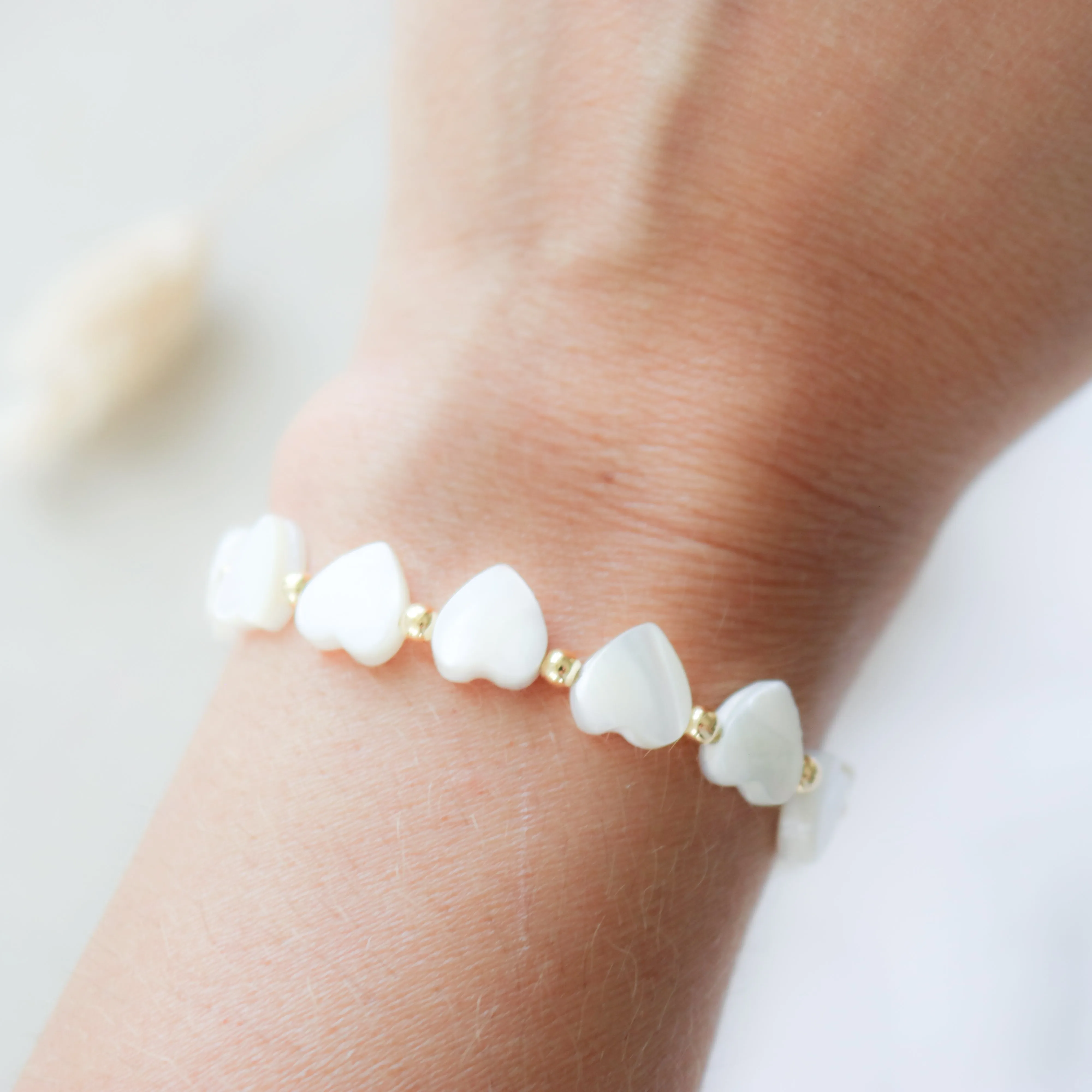 Nacre Heart Bracelet