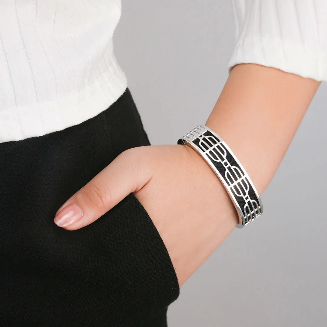 Nanyang Dream Bangle - Turquoise Blue - Sterling Silver