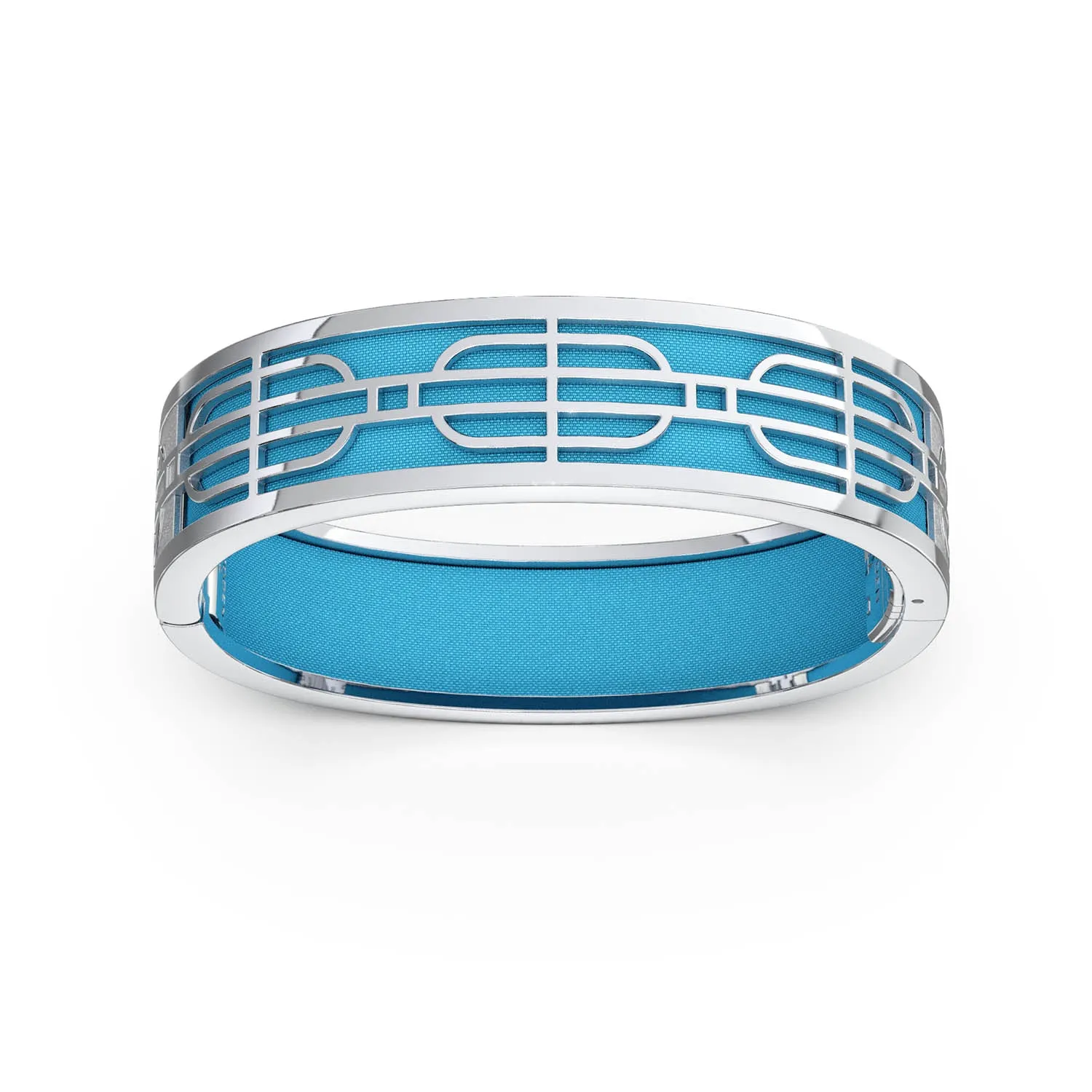 Nanyang Dream Bangle - Turquoise Blue - Sterling Silver