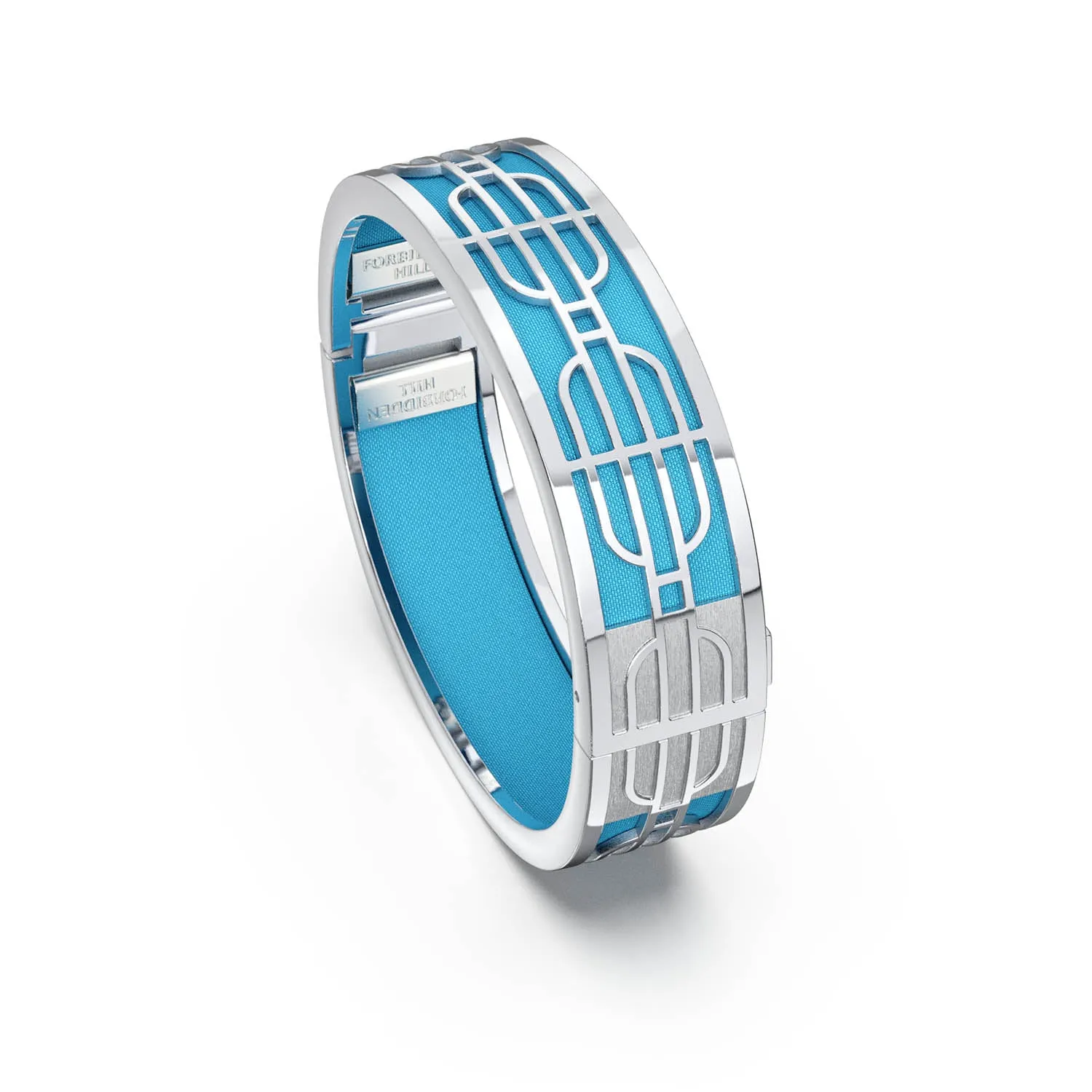 Nanyang Dream Bangle - Turquoise Blue - Sterling Silver