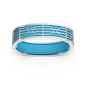 Nanyang Dream Bangle - Turquoise Blue - Sterling Silver