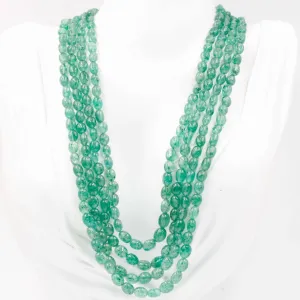 Natural Aventurine Quartz Necklace Russian Emerald Quartz Necklace Quartz Beaded Gemstone Necklace Green Russian Emerald Quartz SKU 6142945