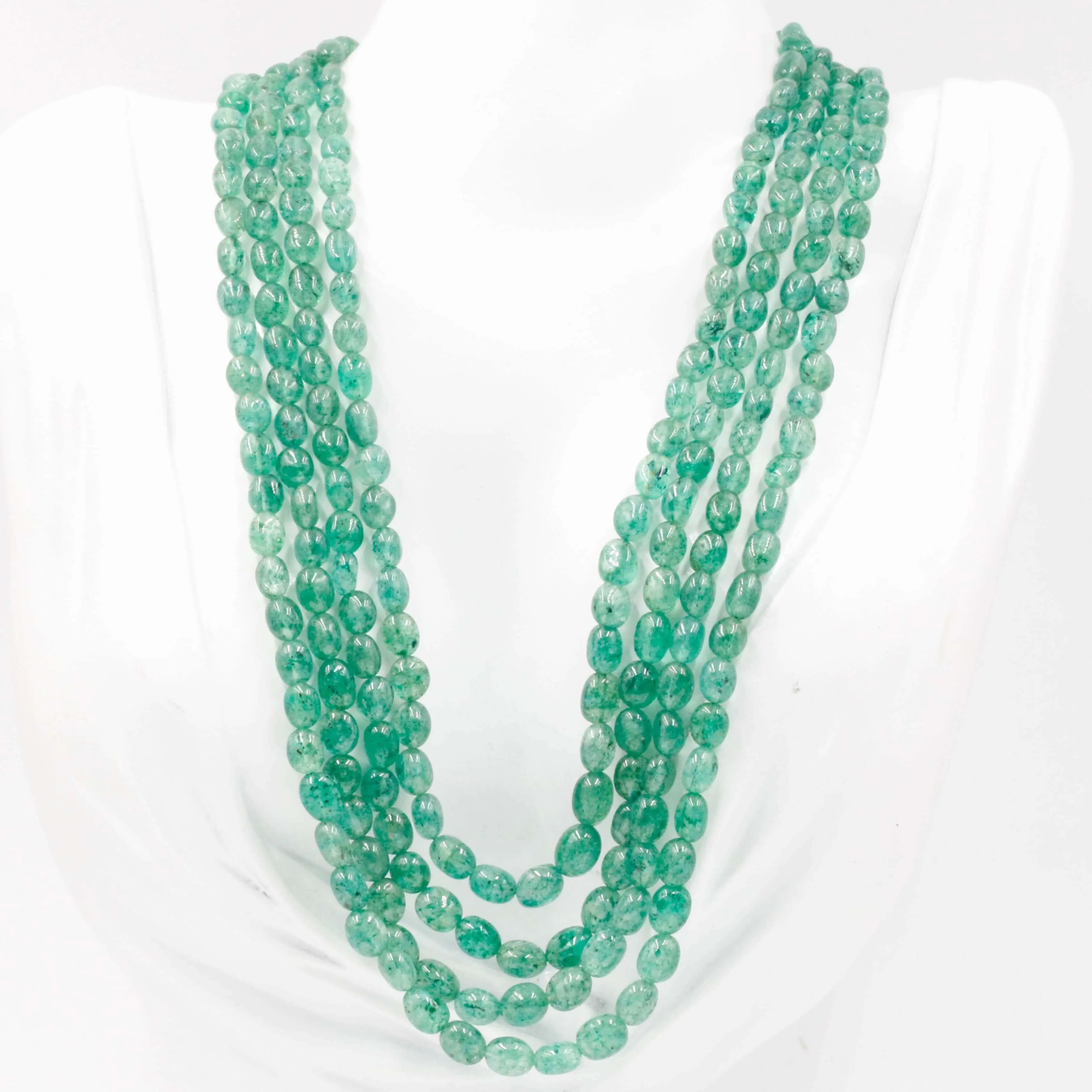 Natural Aventurine Quartz Necklace Russian Emerald Quartz Necklace Quartz Beaded Gemstone Necklace Green Russian Emerald Quartz SKU 6142945