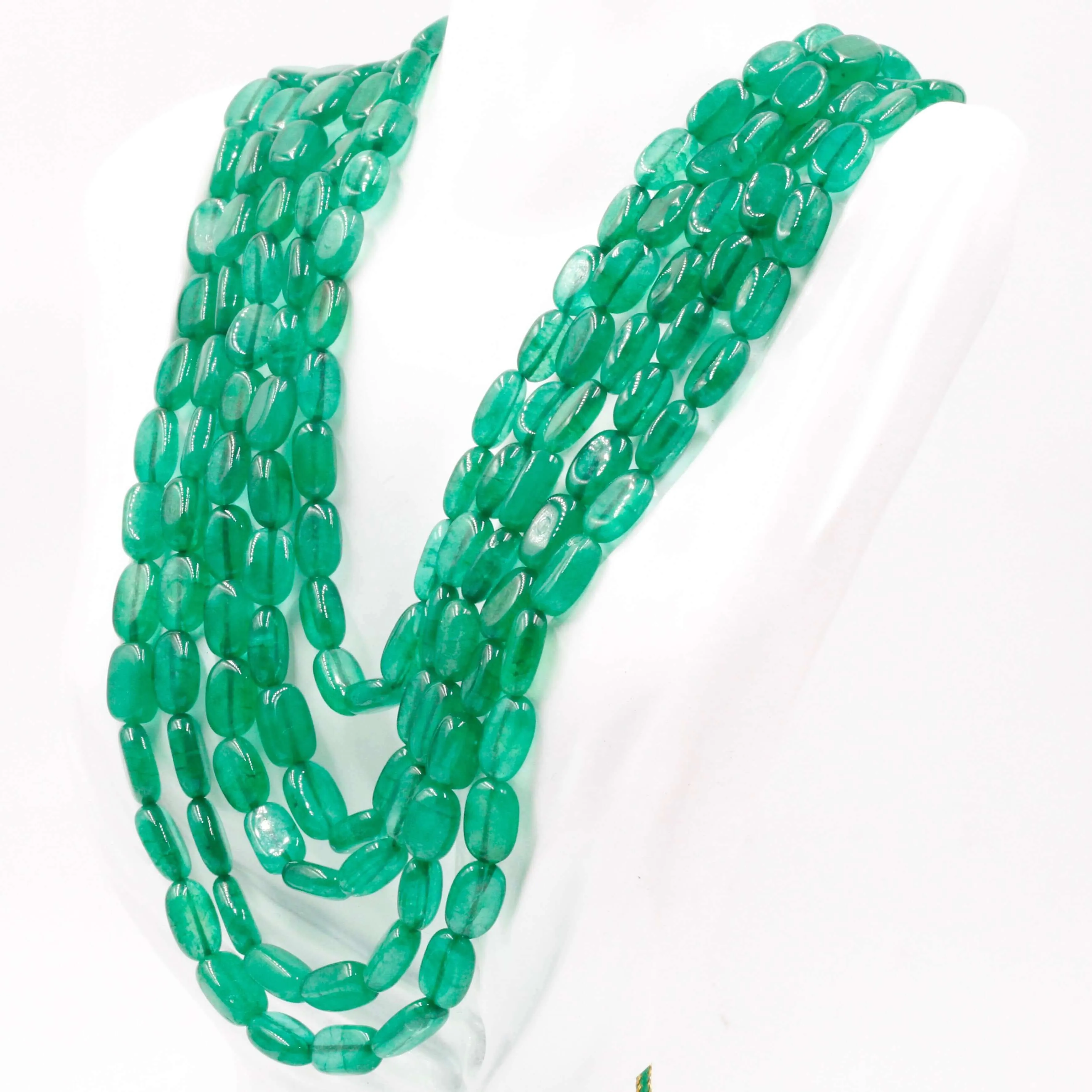 Natural Emerald Green Quartz Necklace Green Quartz Necklace Emerald Green Quartz Beads Green Gemstone beads Quartz stone beads SKU:6142611, 6142611-1