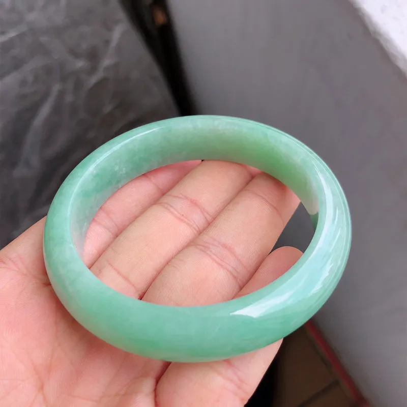 Natural Jade Bangle Jadeite Bangle Internal Diameter 55mm NBE065