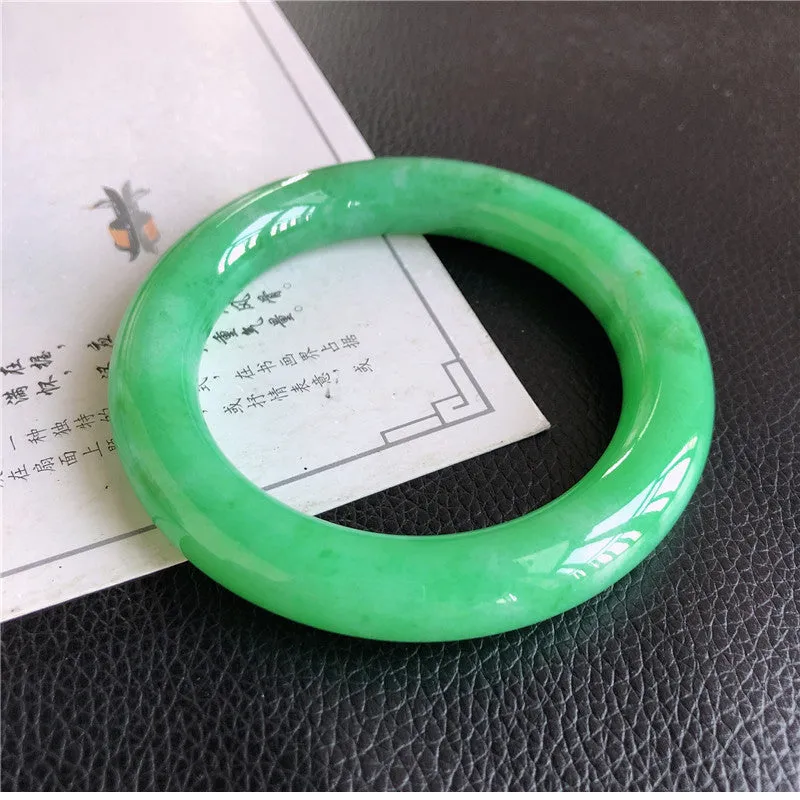 Natural Jade Bangle Jadeite Bangle Internal Diameter 57.2mm 01174