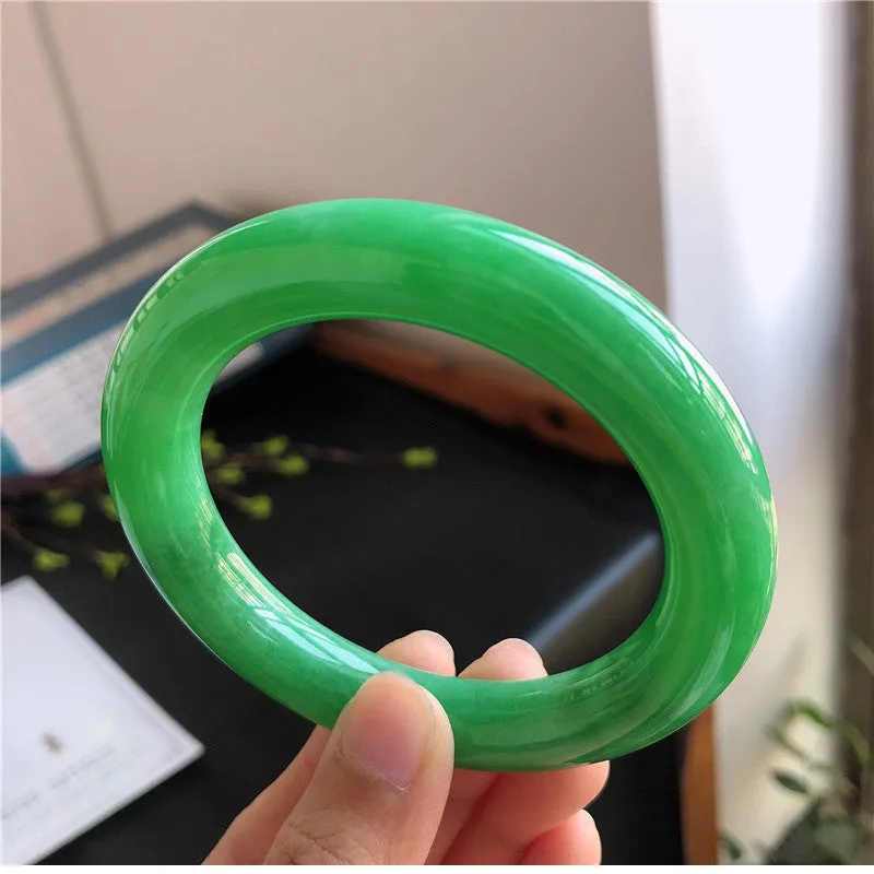 Natural Jade Bangle Jadeite Bangle Internal Diameter 57.2mm 01174