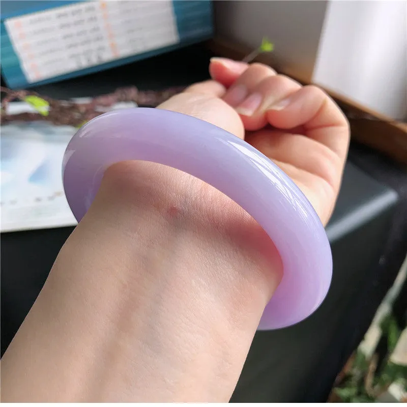 Natural Jade Bangle Jadeite Bangle Internal Diameter 59.4mm A8022424