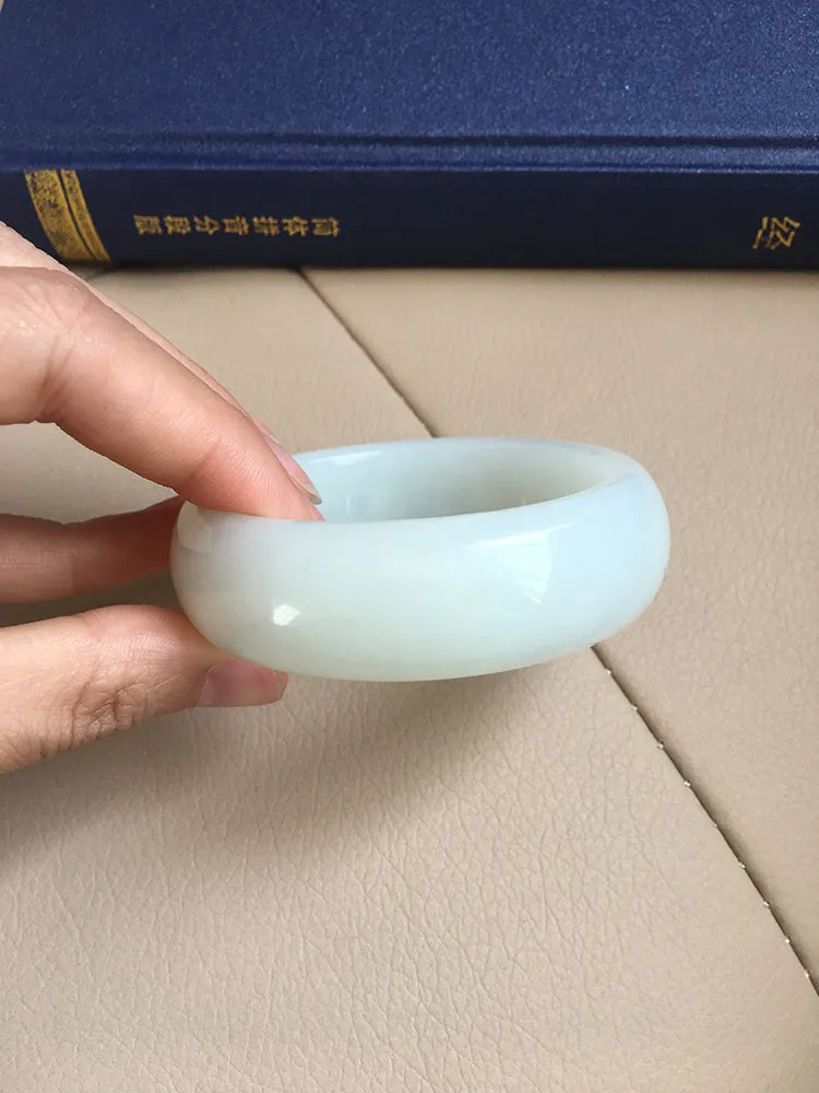 Natural Jade Bangle Nephrite Bangle Internal Diameter 53.8mm NBE035
