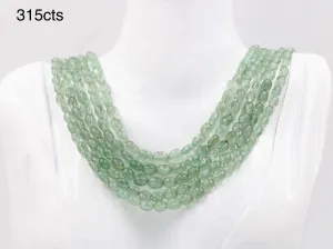 Natural Russian Emerald Quartz Necklace Russian Emerald Quartz Beaded Gemstone Necklace Green Russian Emerald Quartz SKU 6142839
