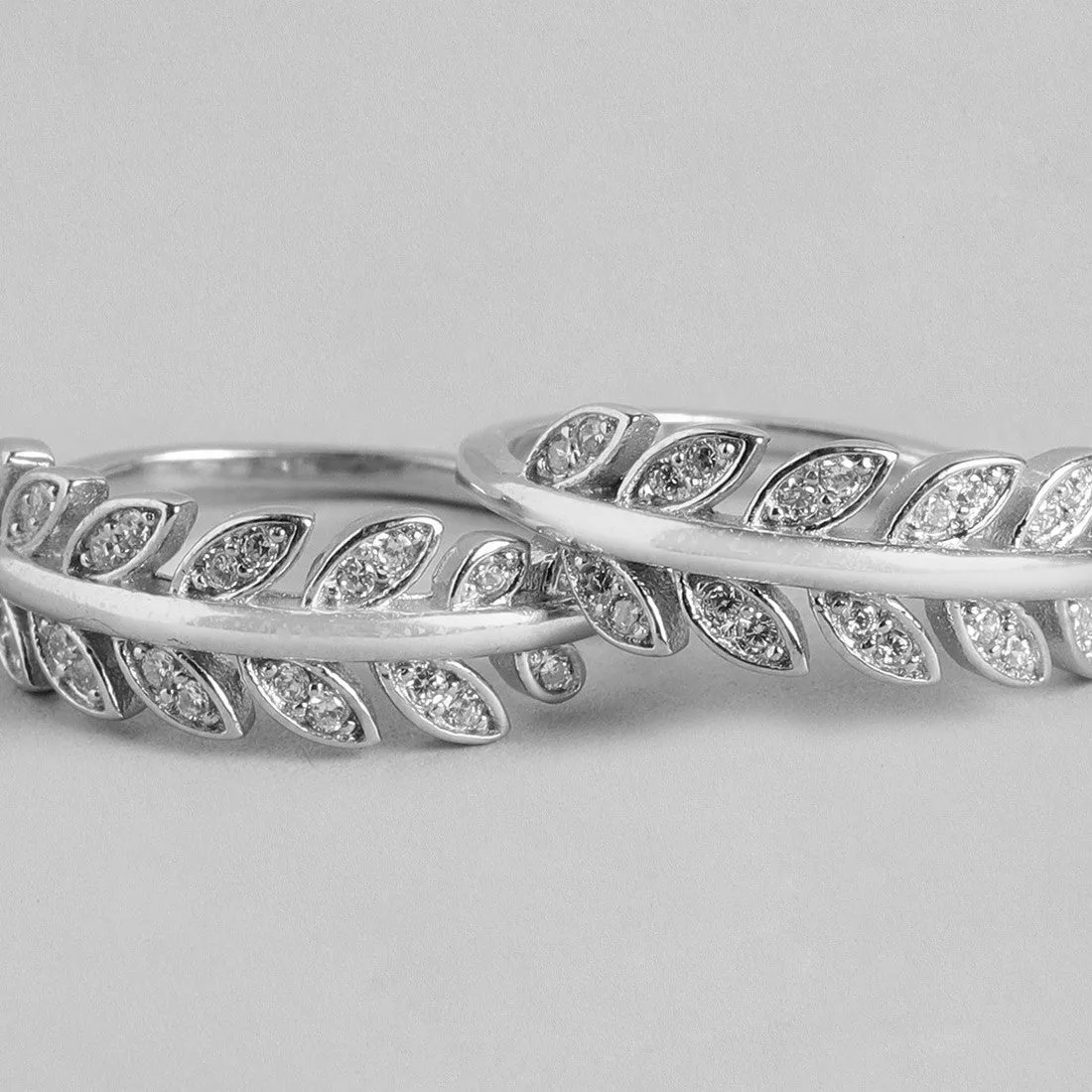 Nature's Grace - Leafy Silver Adjustable 925 Silver Toe Ring