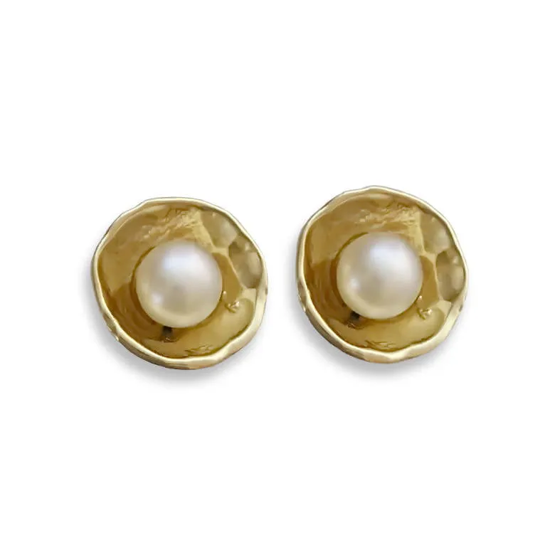 NG03773 Yellow gold and pearl necklace
