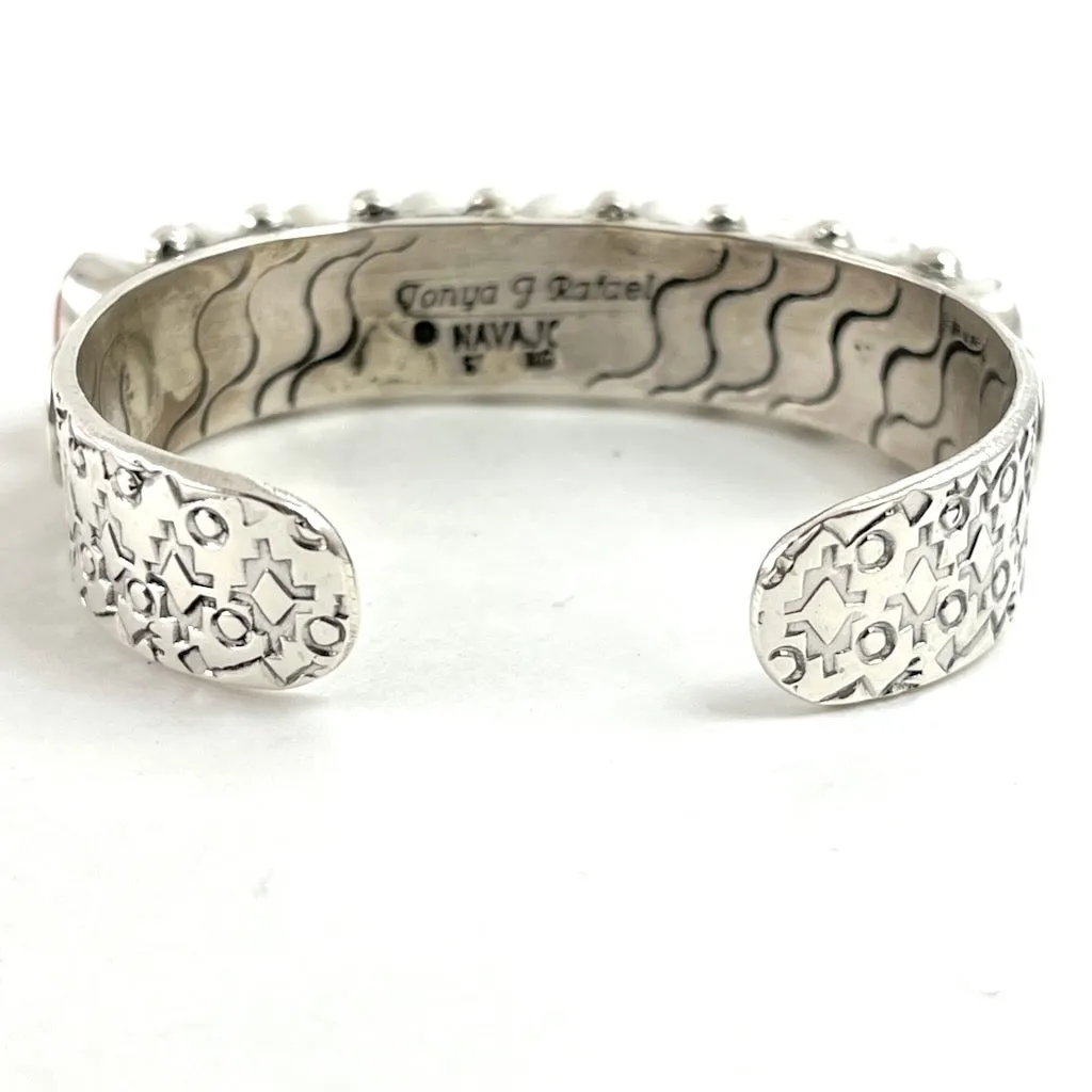 Nine Stone Coral Bracelet<br>By Tonya June Raphael