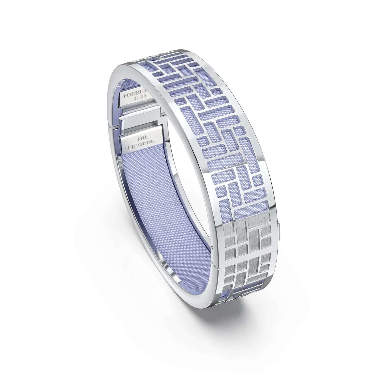 Pavilion Bangle - Shophouse Mauve - Sterling Silver