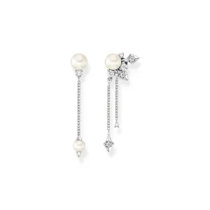 PEARL EARRINGS WITH WINTER SUN RAYS