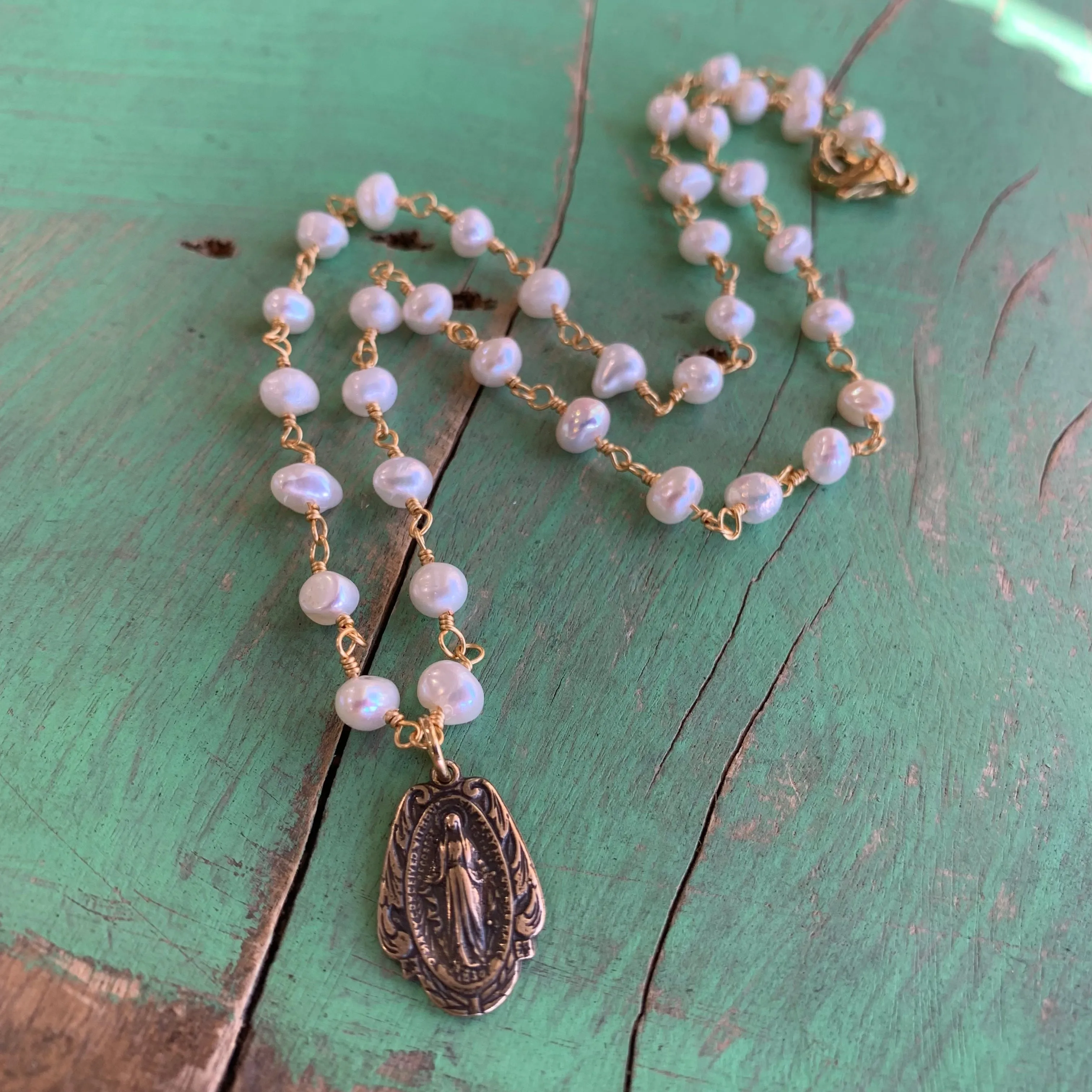 Pearls and Prayers Necklace