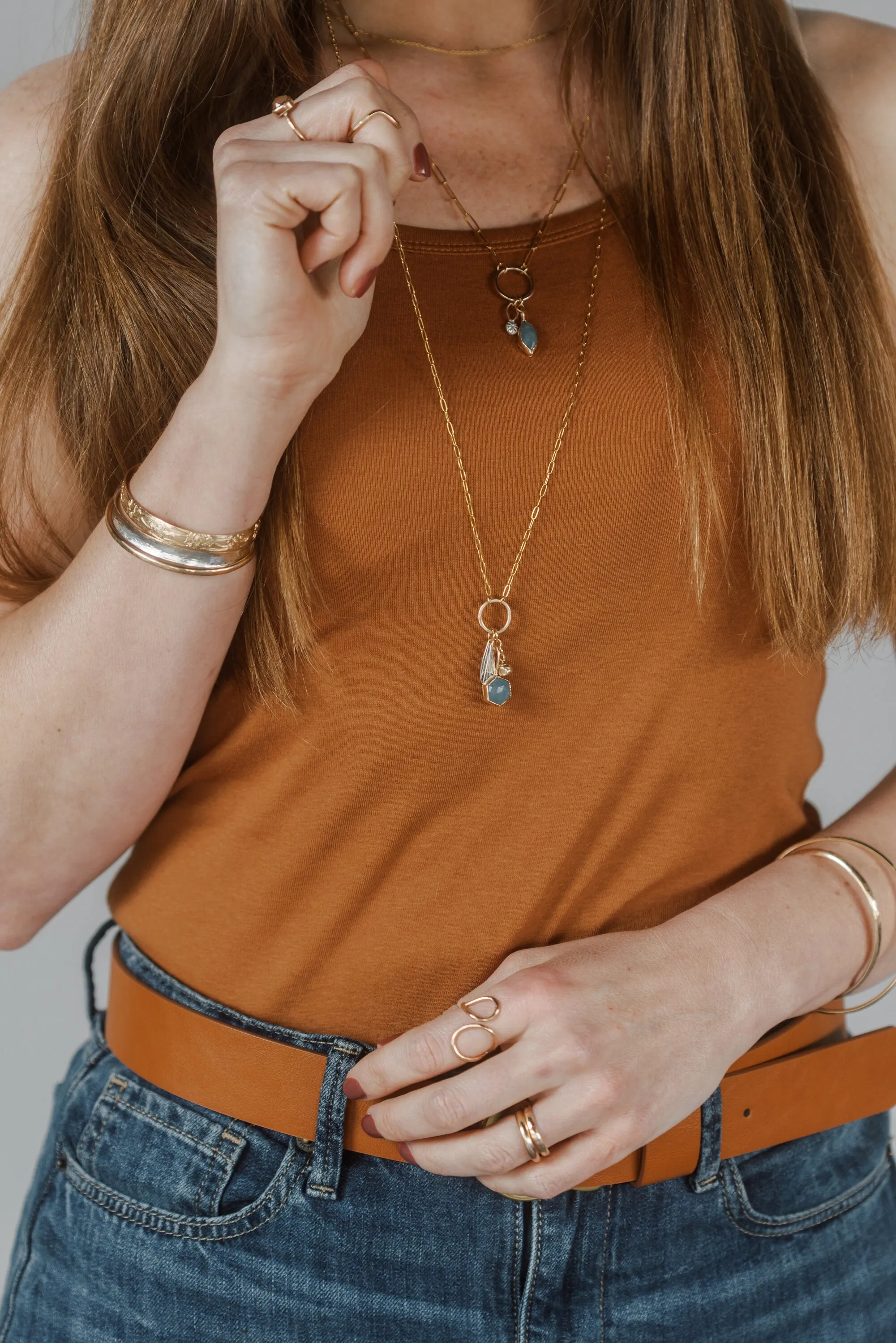 Penelope Long Charm Necklace