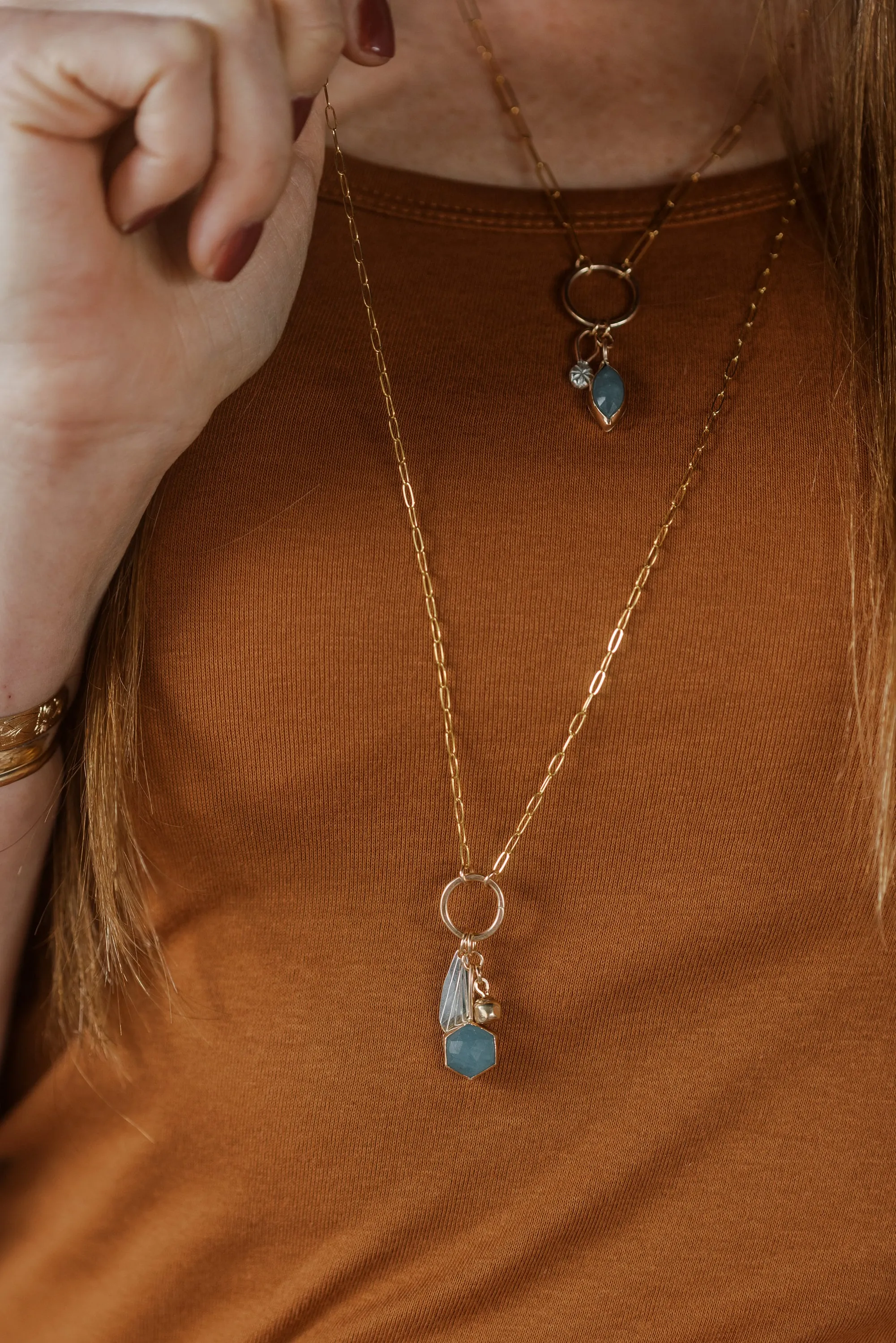 Penelope Long Charm Necklace