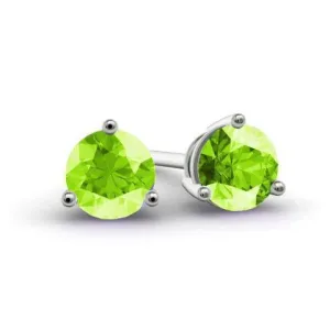 Peridot Stud Earrings
