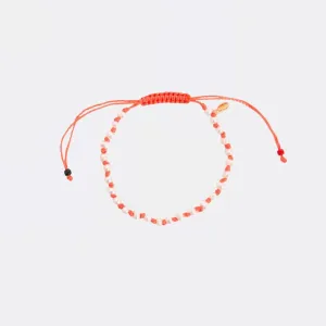 Petit Pearl Beaded Bracelet (Coral   Cream)