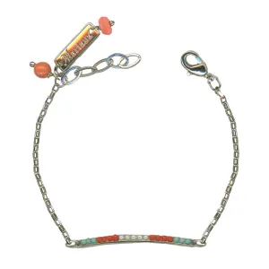 Petite Stackable Bracelet "Mythical Dusk" - Rhodium