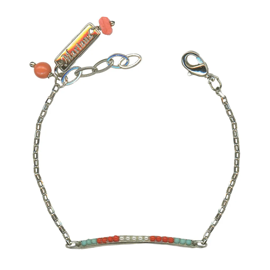 Petite Stackable Bracelet "Mythical Dusk" - Rhodium