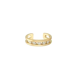 Prong Set 5 Diamond Toe Ring ( 2 Colors )