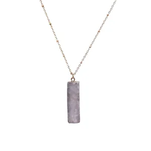 Quartz   Gold Necklace