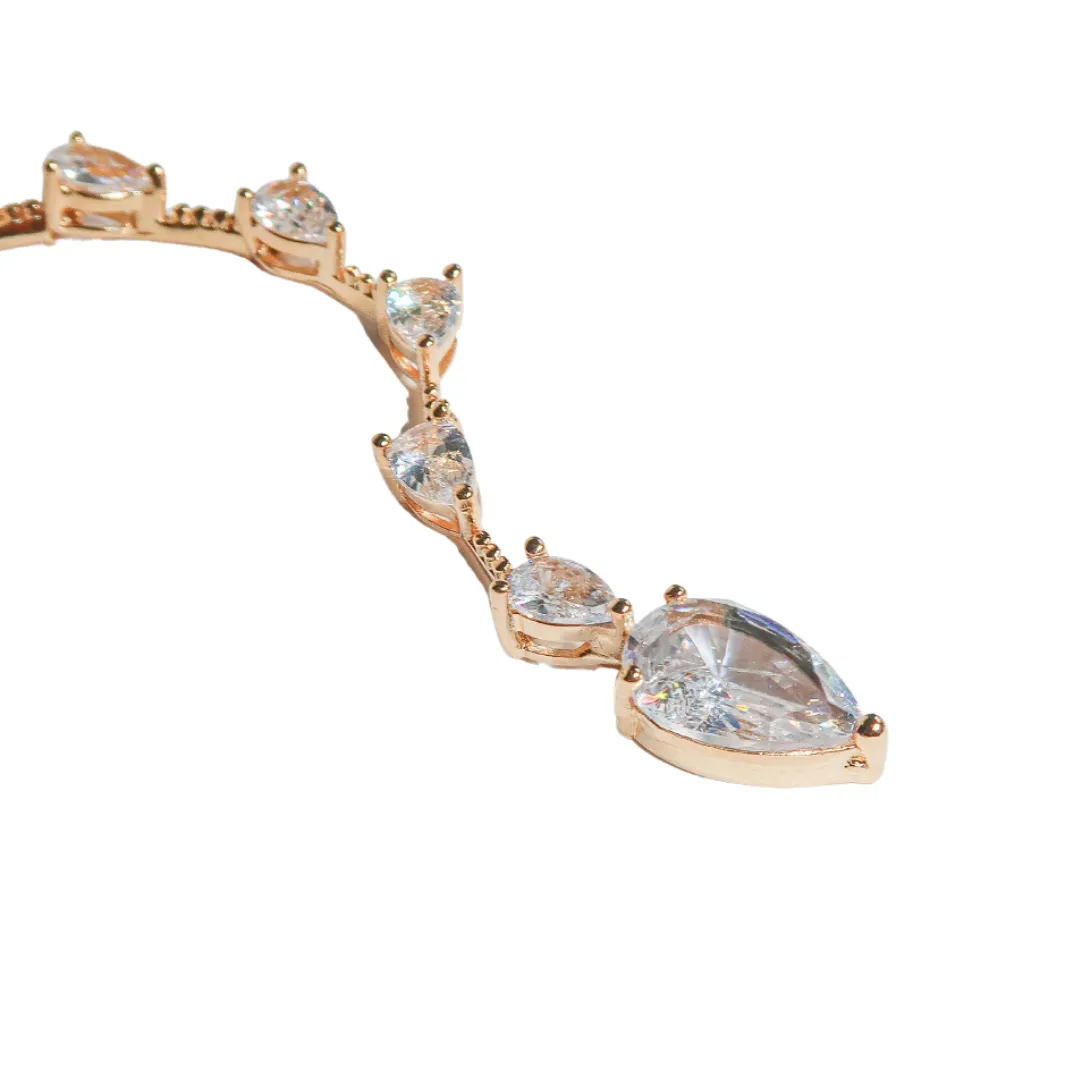 "Down The Middle" Lariat Necklace