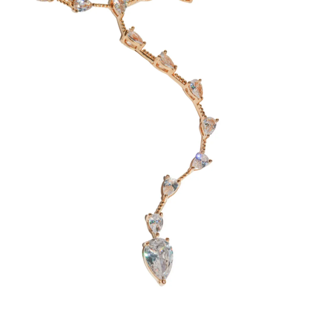 "Down The Middle" Lariat Necklace