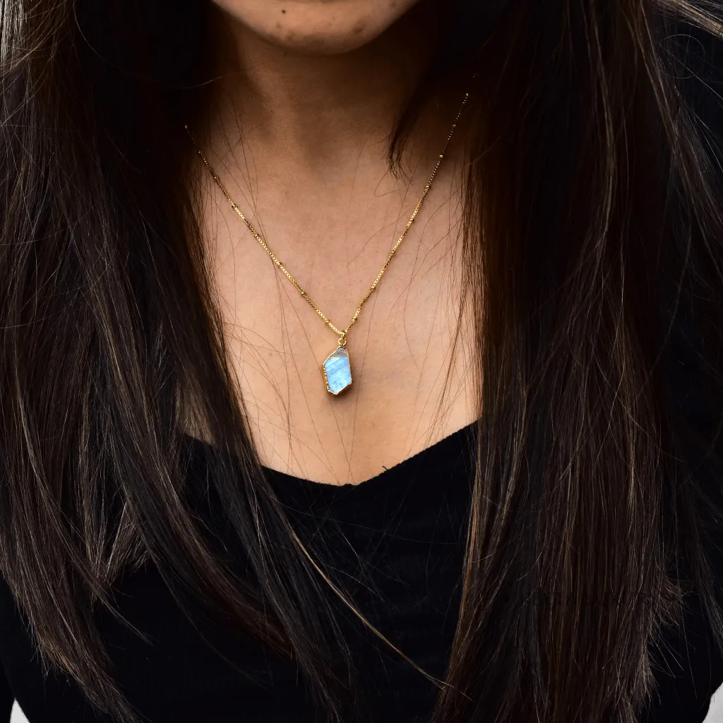 Raw Charm - Moonstone Necklace