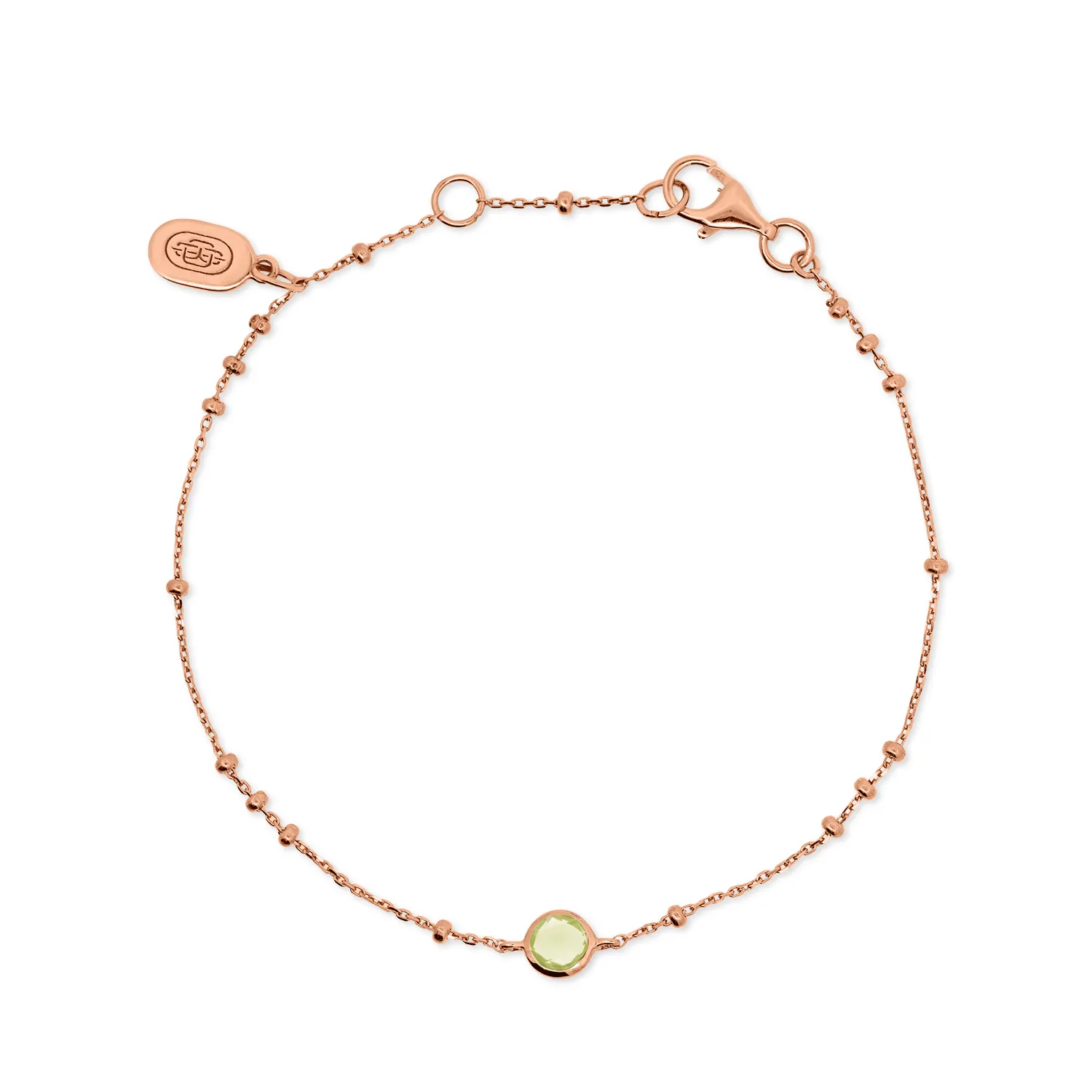 Rose Gold Birthstone Bracelet