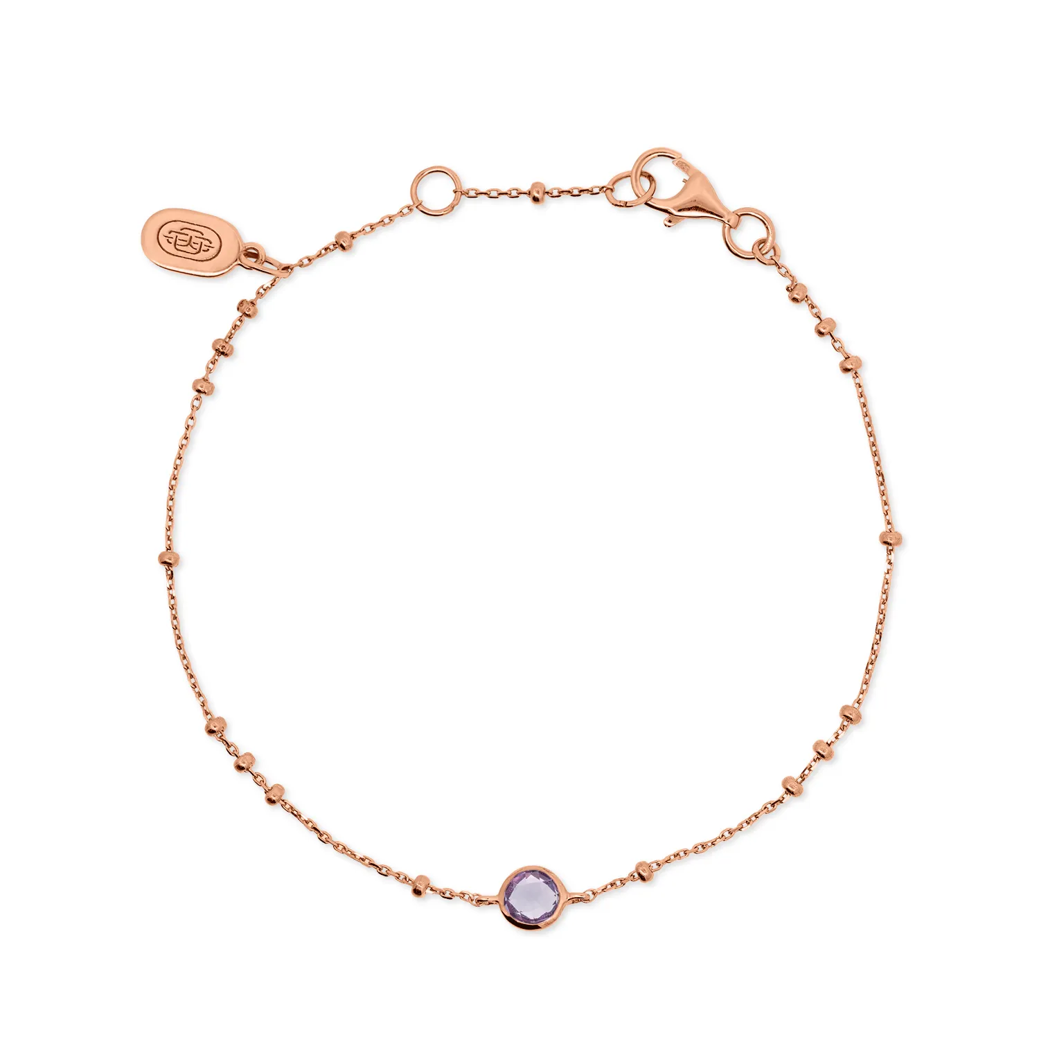 Rose Gold Birthstone Bracelet