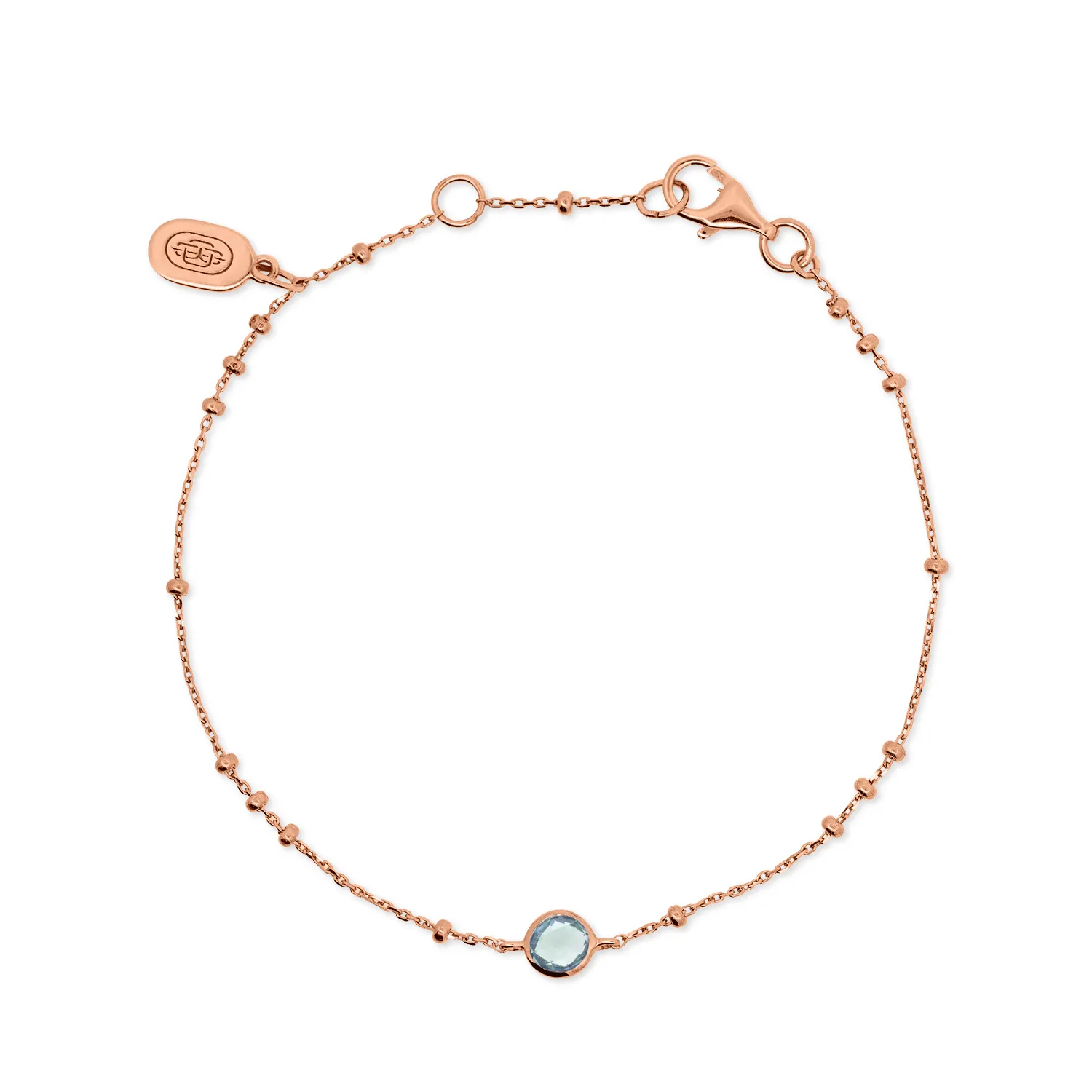 Rose Gold Birthstone Bracelet