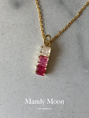 Ruby Birthstone Necklace