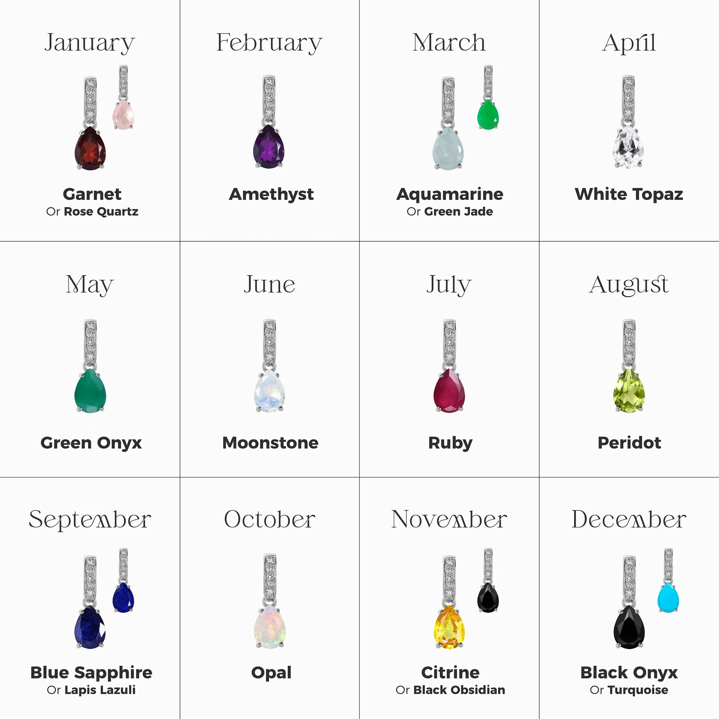 Ruby Necklace Sway - July Birthstone