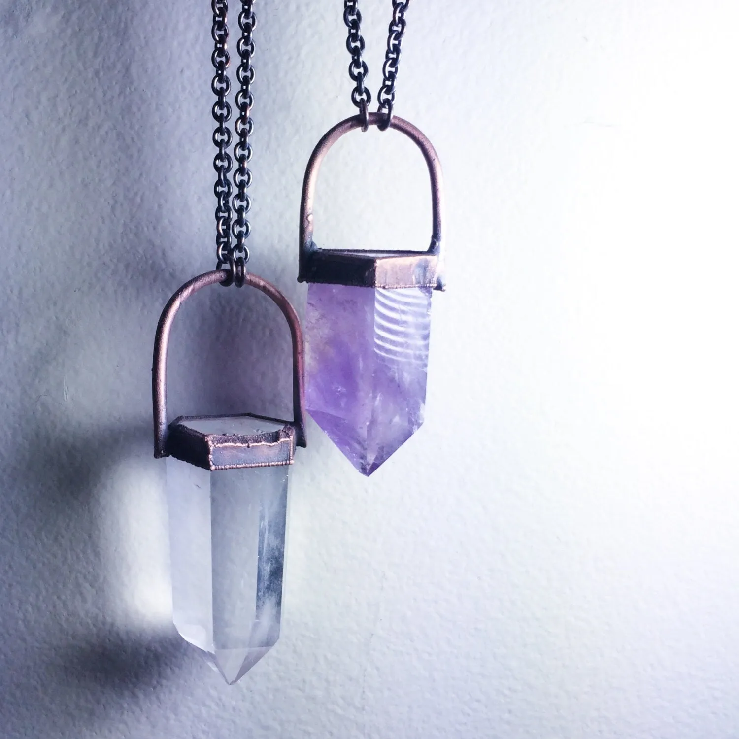 SALE crystal necklace | Electroformed crystal necklace