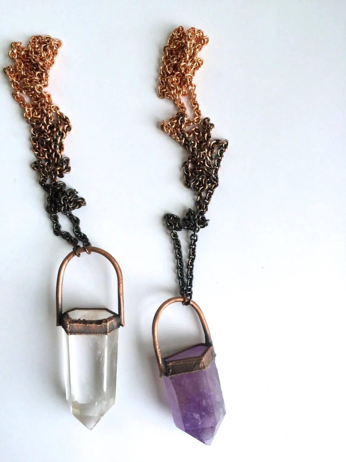 SALE crystal necklace | Electroformed crystal necklace