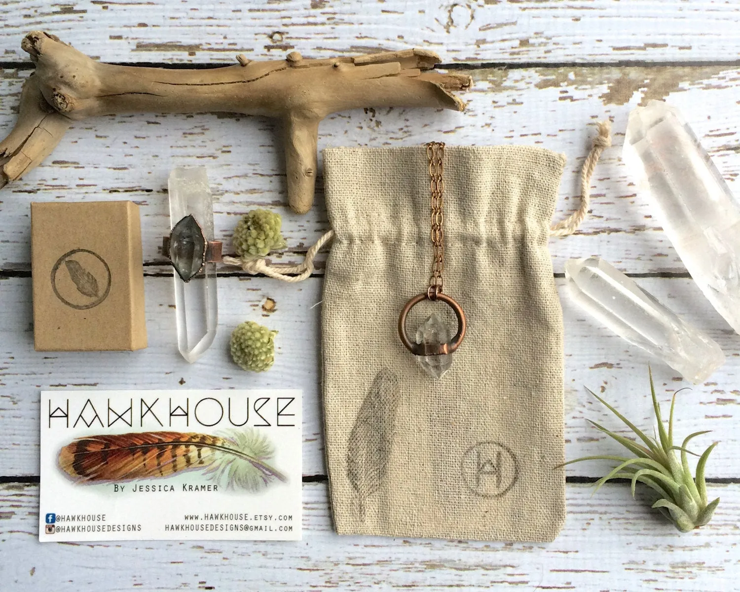 SALE Smokey quartz crystal necklace | Smokey rock crystal jewelry